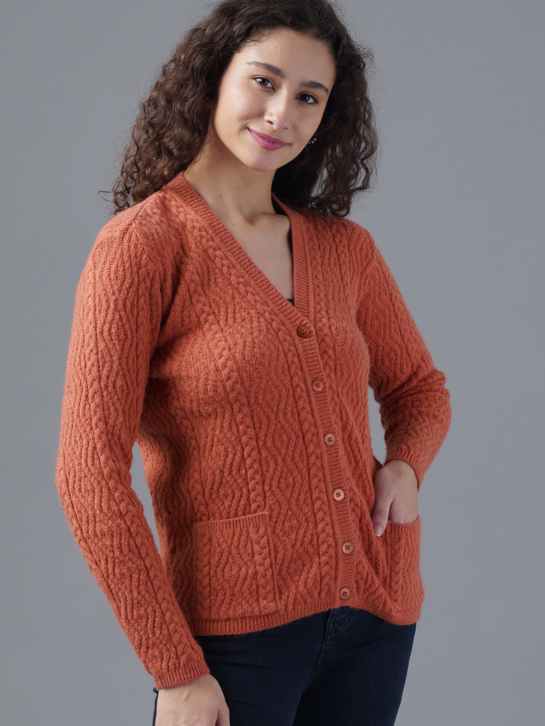 Virsa Classic V-Neck Cardigan