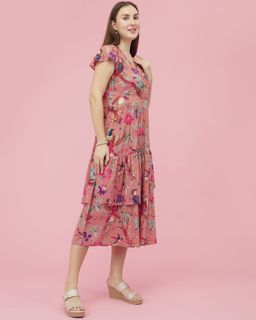 Meadow Muse Floral Shirt Dress