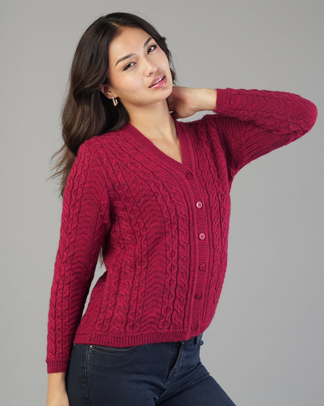 Iris V-Neck Knit Cardigan