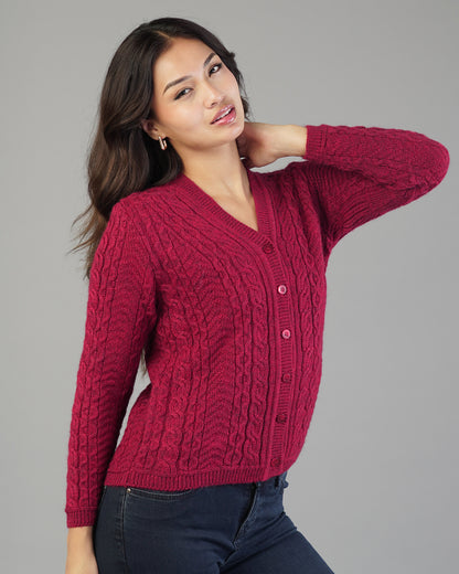 Iris V-Neck Knit Cardigan