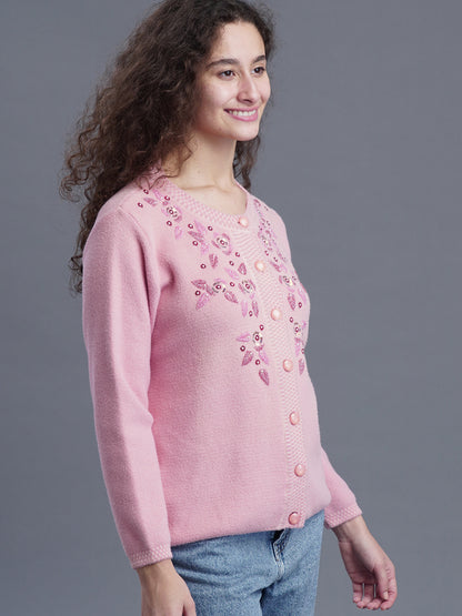  IvoryTide Jacquard Cardigan