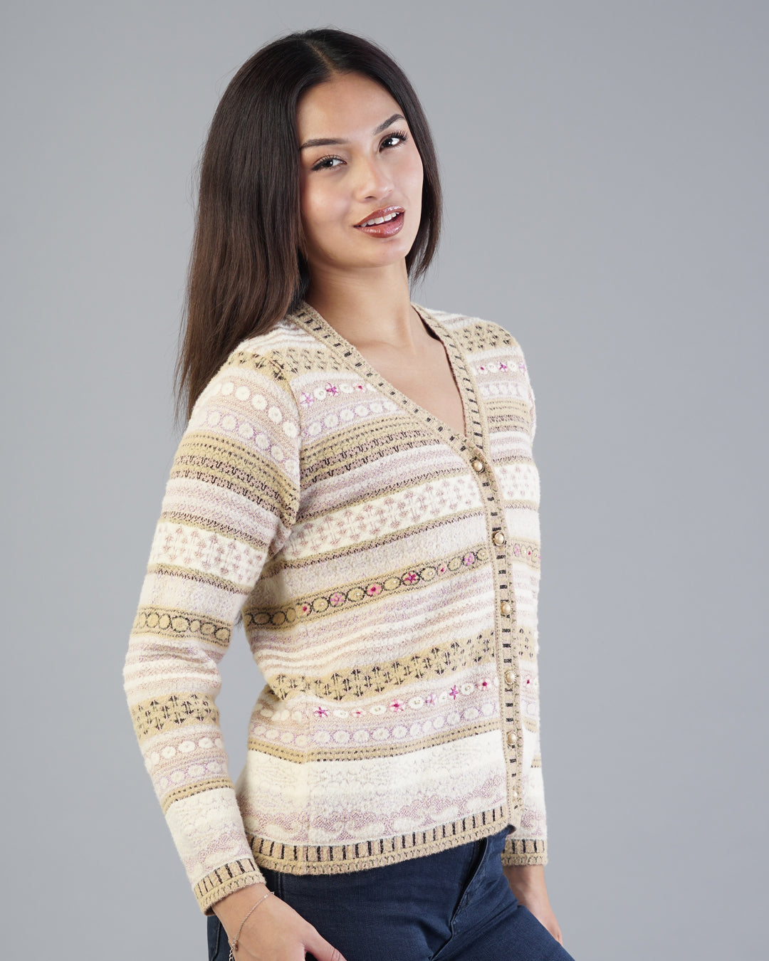 Lyla Jacquard Cardigan