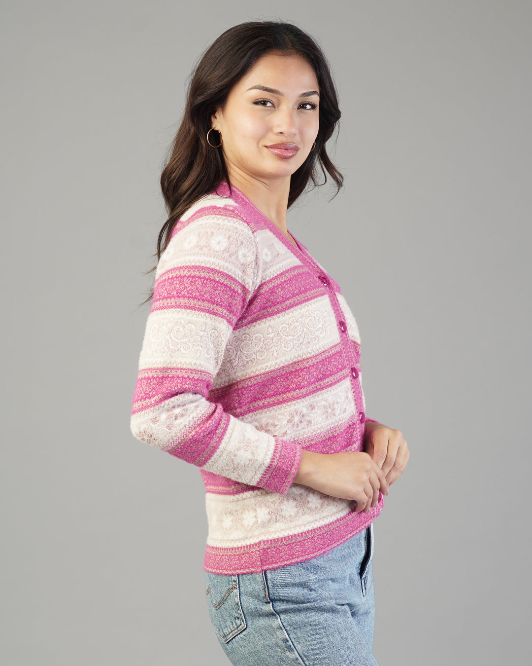 Valeria Jacquard Cardigan