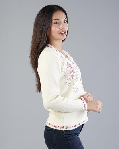 Arielle Embroidered Cardigan