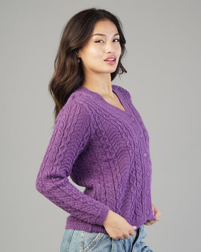 Iris V-Neck Knit Cardigan