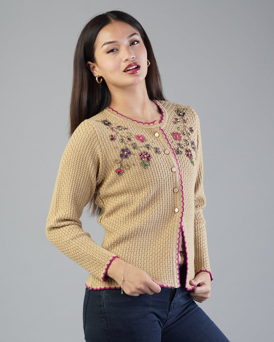 Rosa Embroidered Cardigan