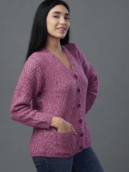 The Heather Luxe V-Neck cardigan