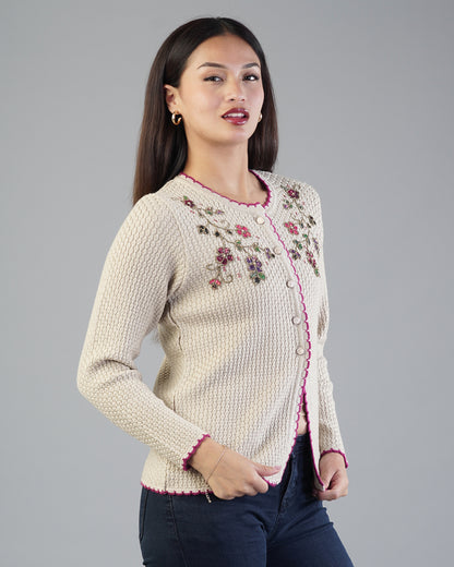 Rosa Embroidered Cardigan