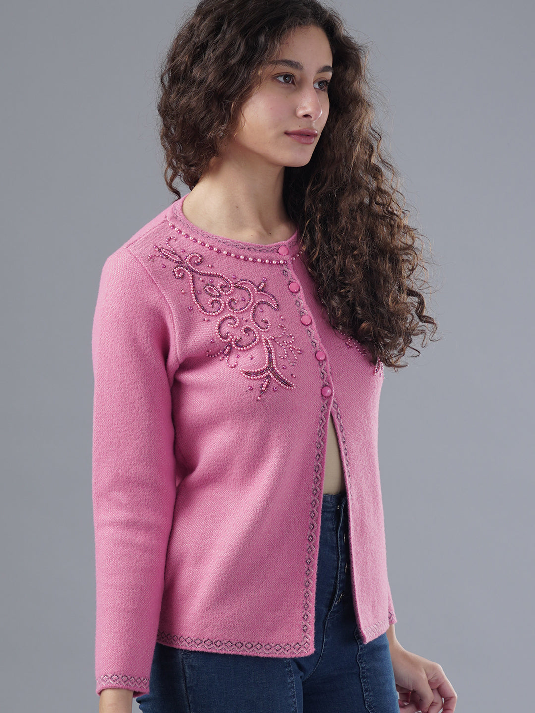 Virsa Ornate Embroidered Cardigan