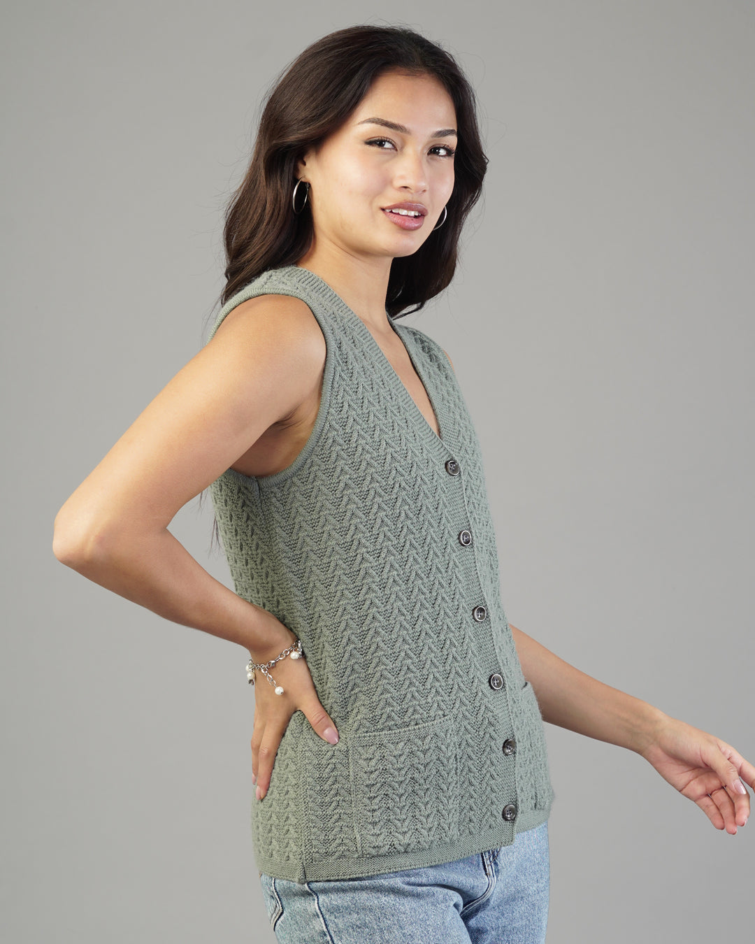 Alina V-Neck Knit Cardigan