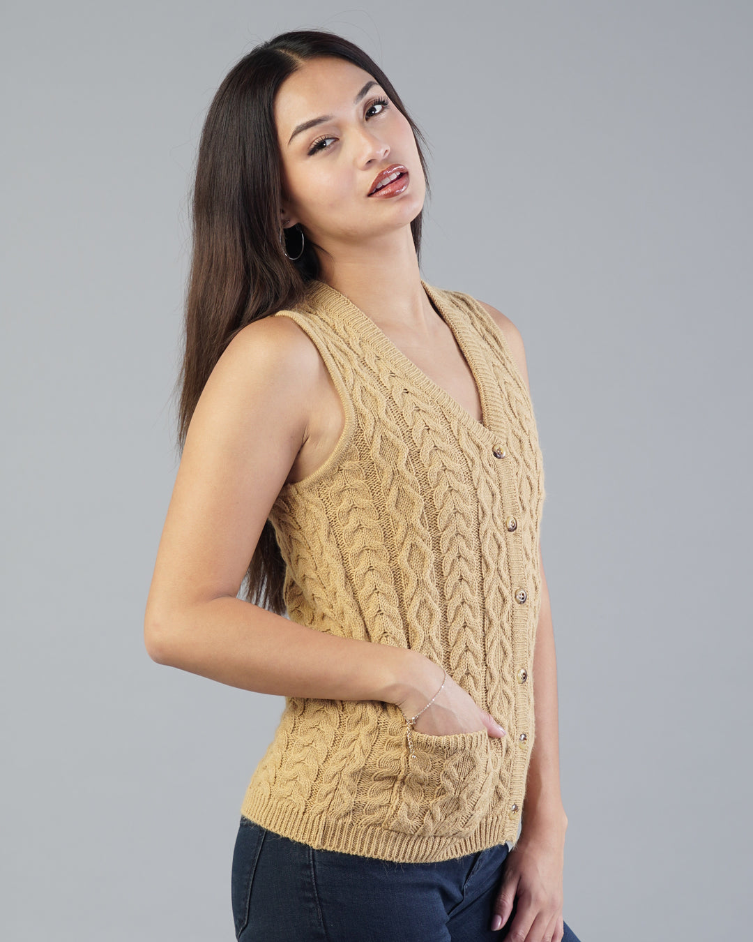 Isla V-Neck Knit Cardigan