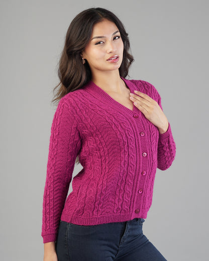 Iris V-Neck Knit Cardigan