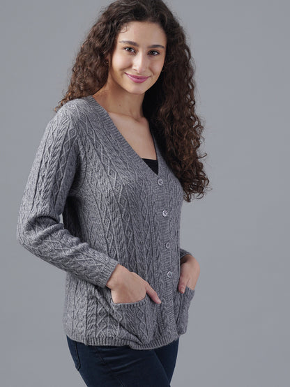 Virsa Cozy Cable Knit Cardigan