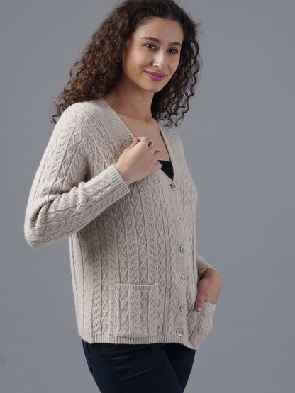 Virsa Cozy Cable Knit Cardigan