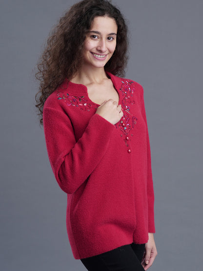  Evening Weave V-Neck Cardigan