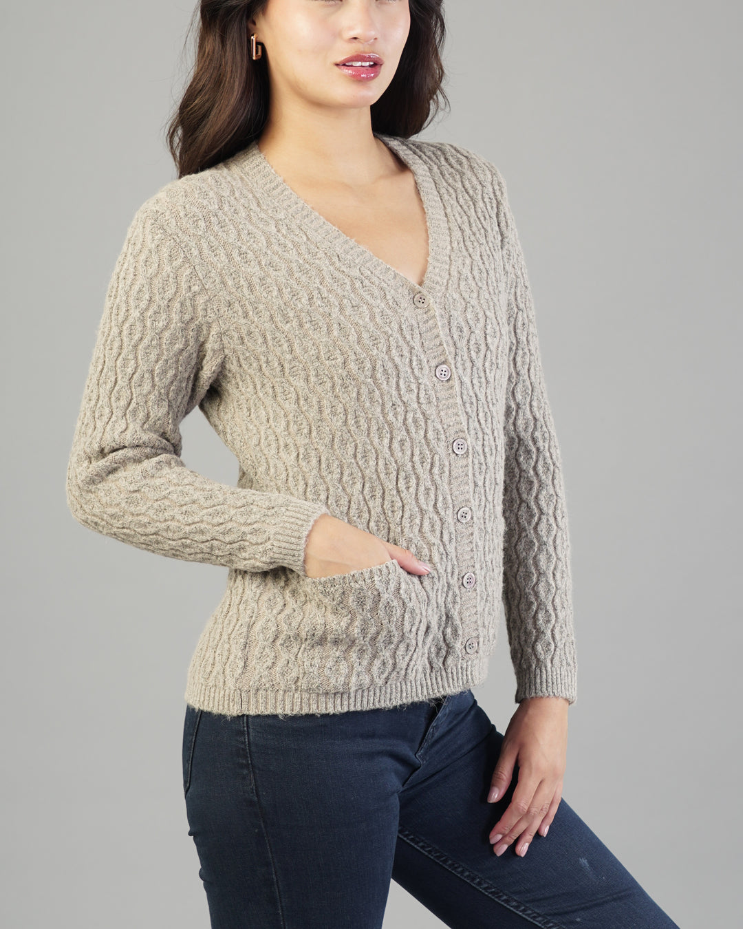 Anya V-Neck Knit Cardigan