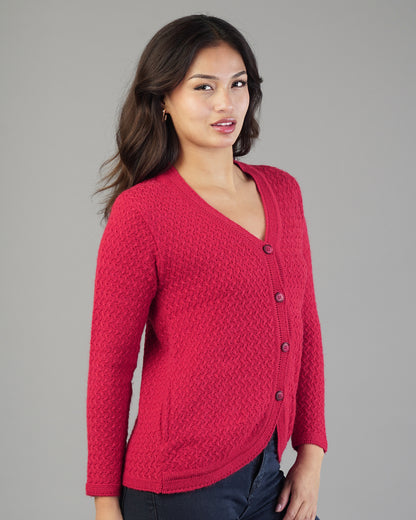 Freya V-Neck Knit Cardigan
