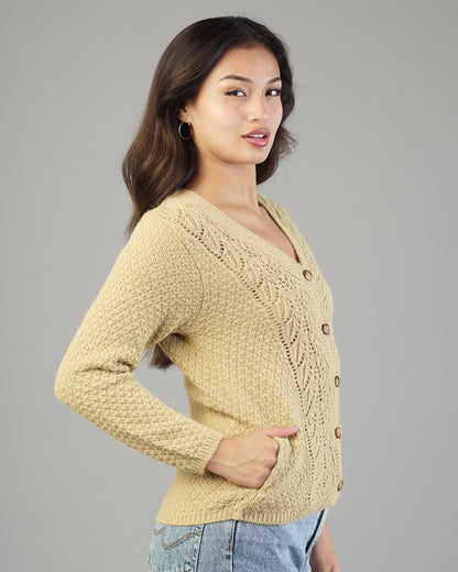 Elena V-Neck Knit Cardigan