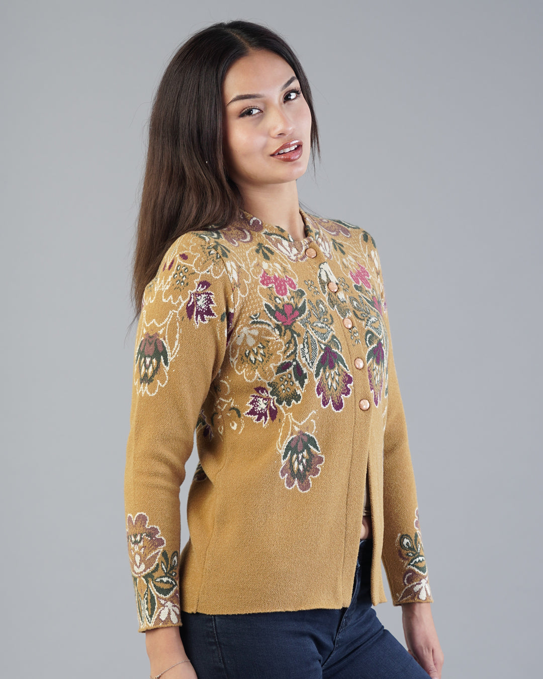 Lucia Jacquard Cardigan