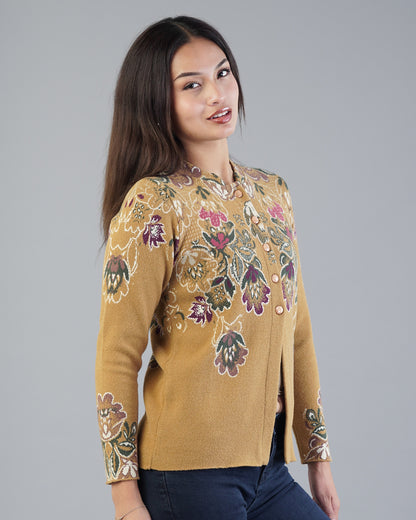 Lucia Jacquard Cardigan