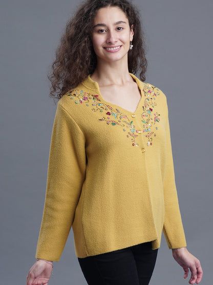  Evening Weave V-Neck Cardigan