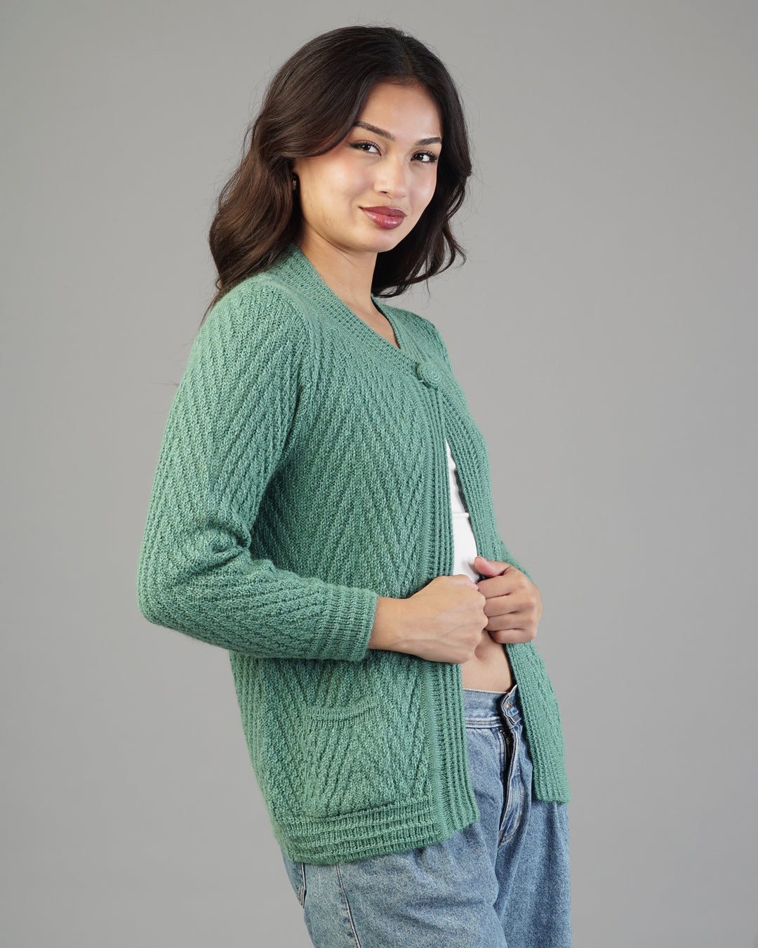 Maeve V-Neck Knit Cardigan