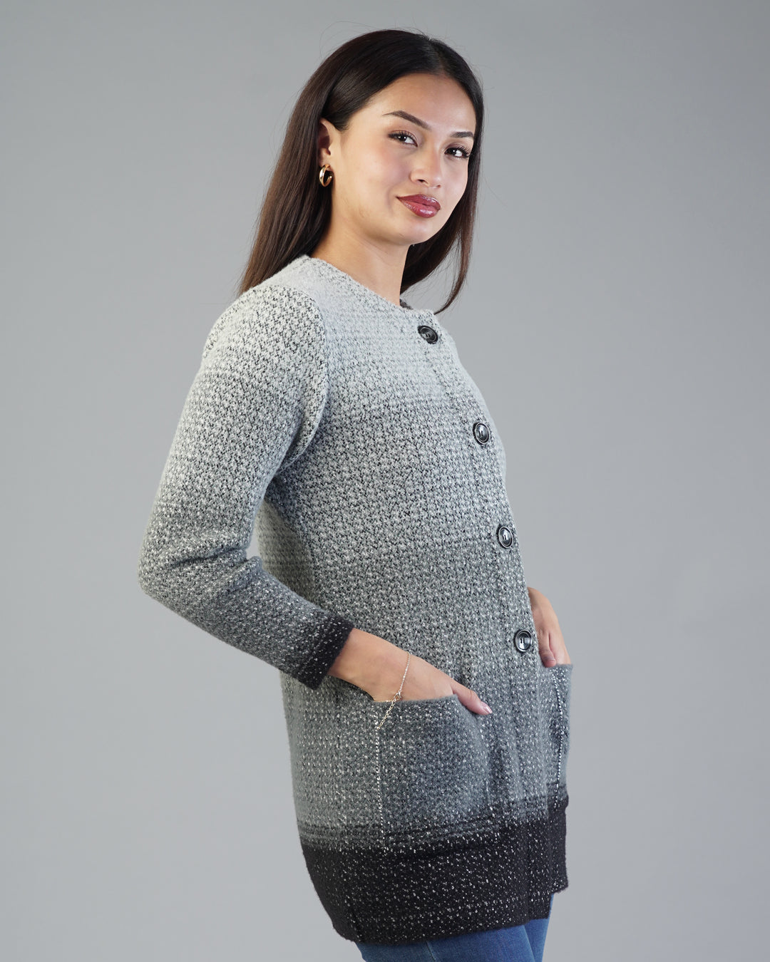 Alessia Jacquard Cardigan