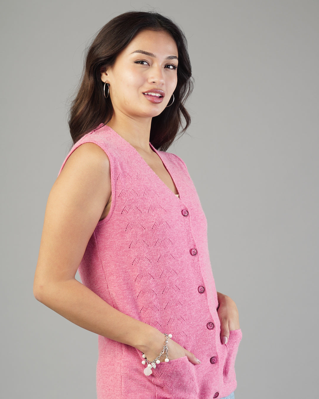 Elara V-Neck Knit Cardigan