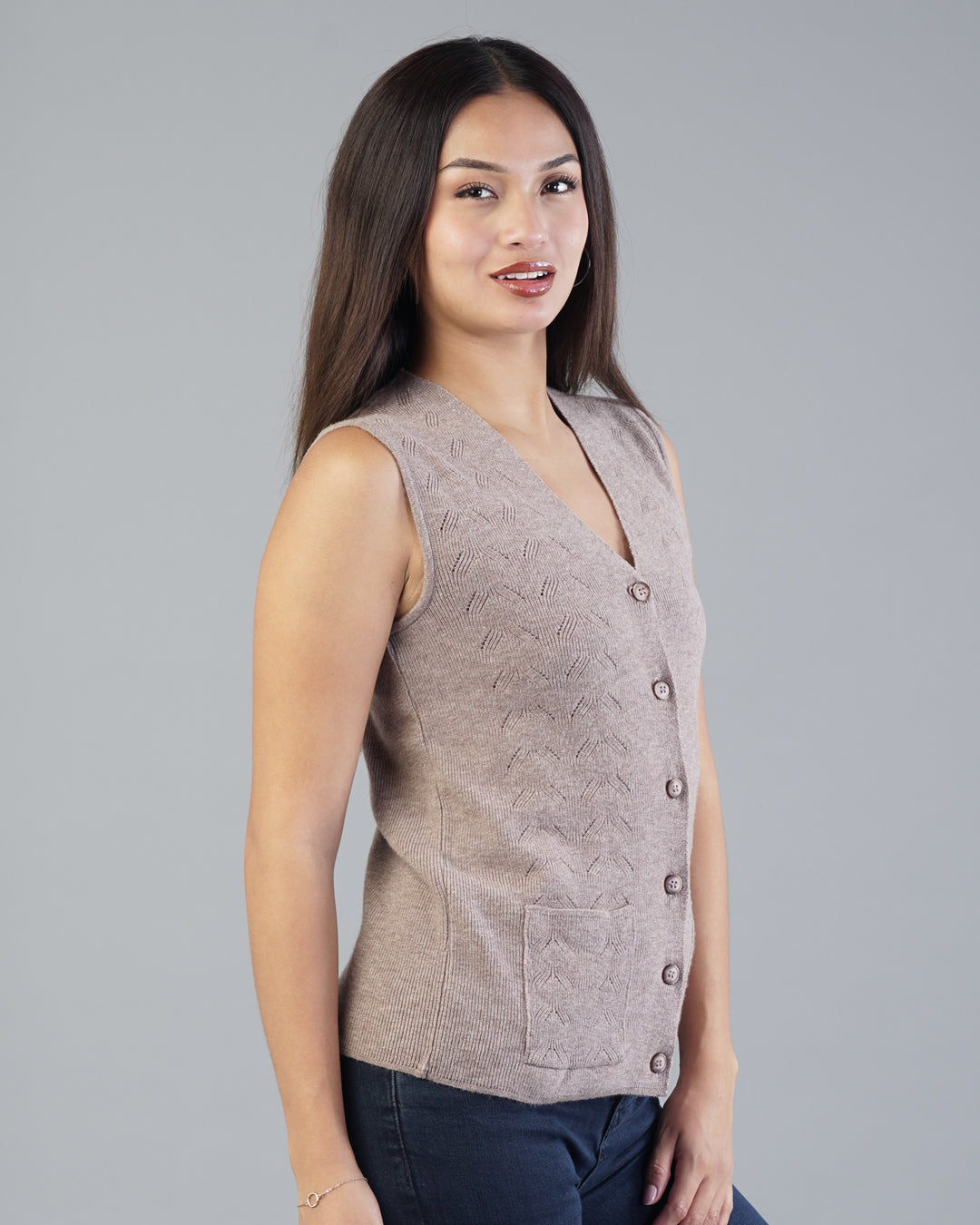 Elara V-Neck Knit Cardigan