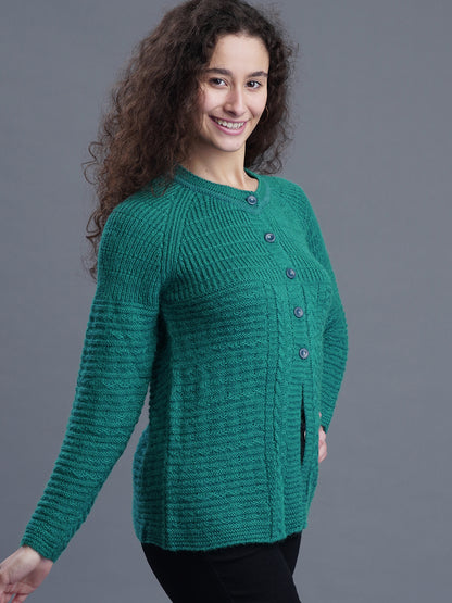  Everyday Bloom Round-Neck Cardigan