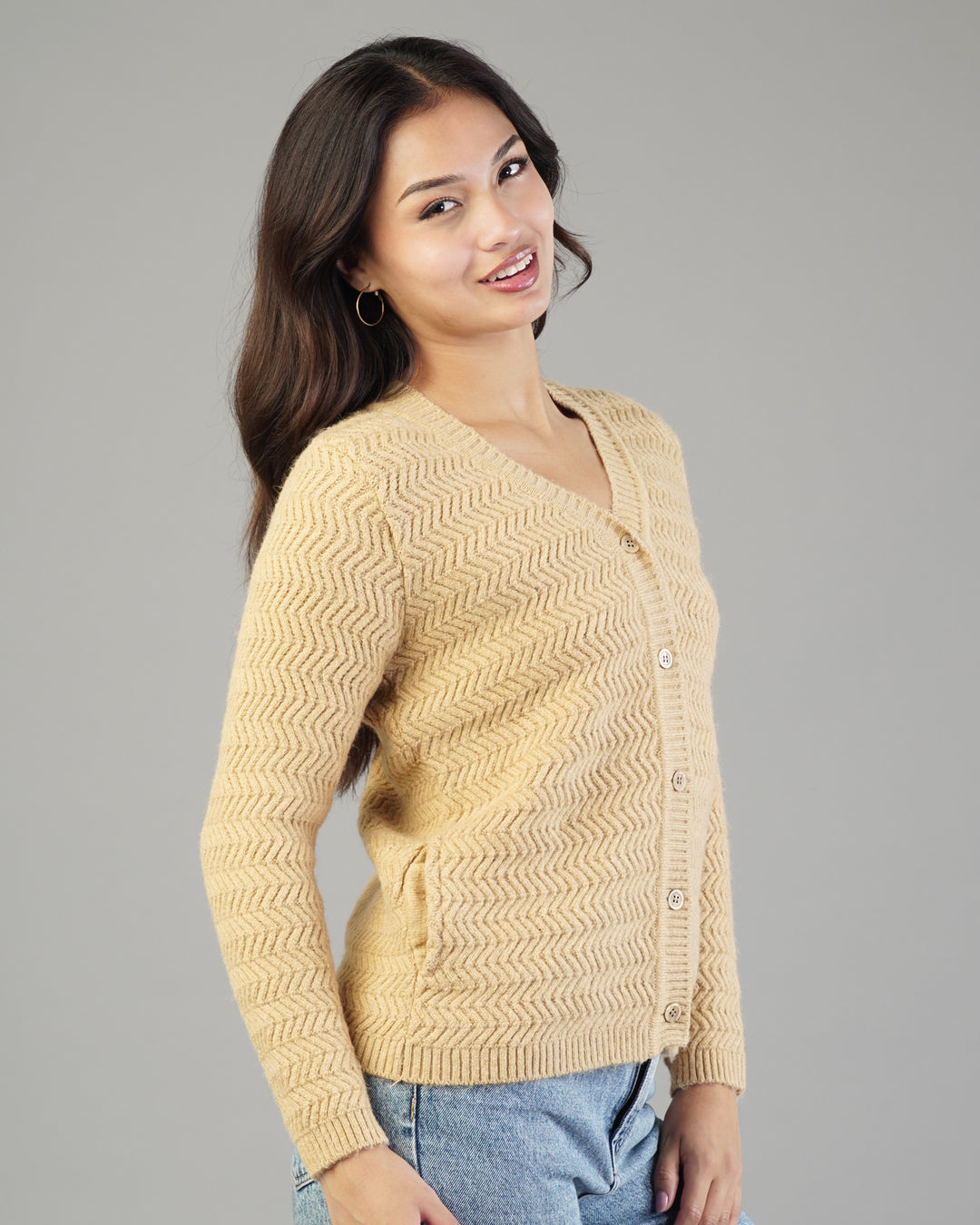 Noelle V-Neck Knit Cardigan