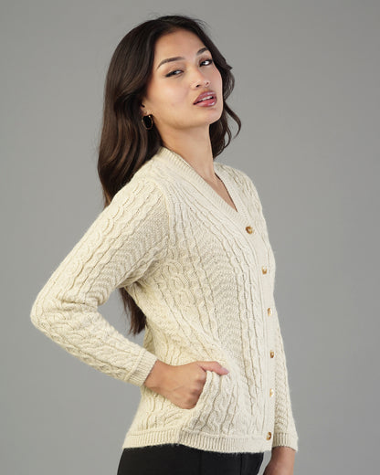 Iris V-Neck Knit Cardigan