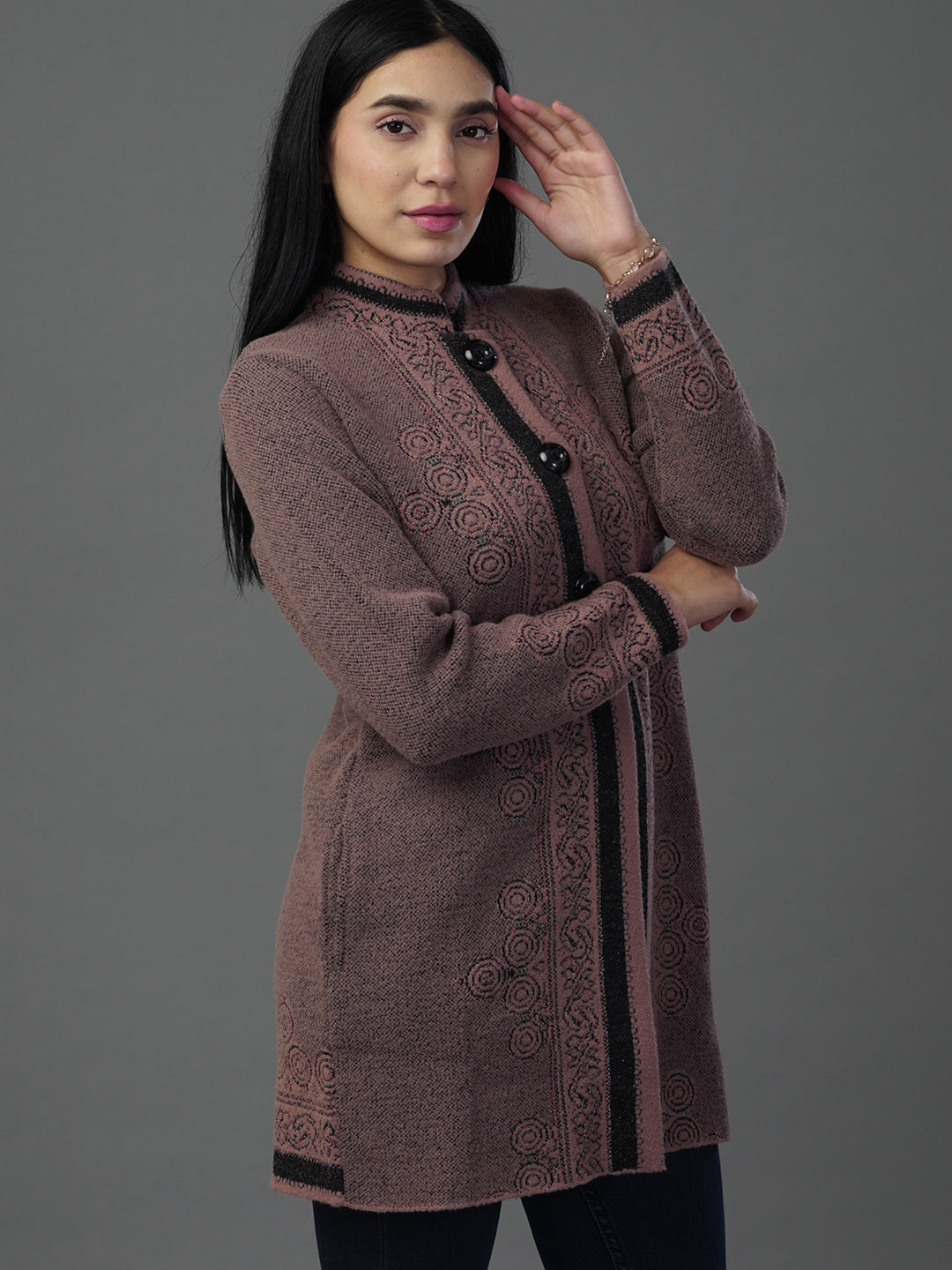The Espresso Jacquard Layer