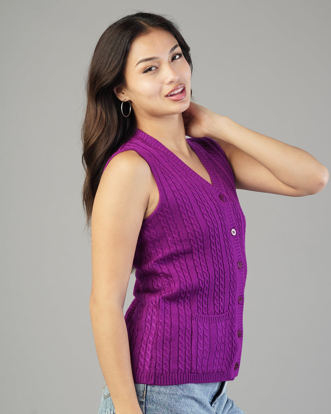 Siena V-Neck Knit Cardigan