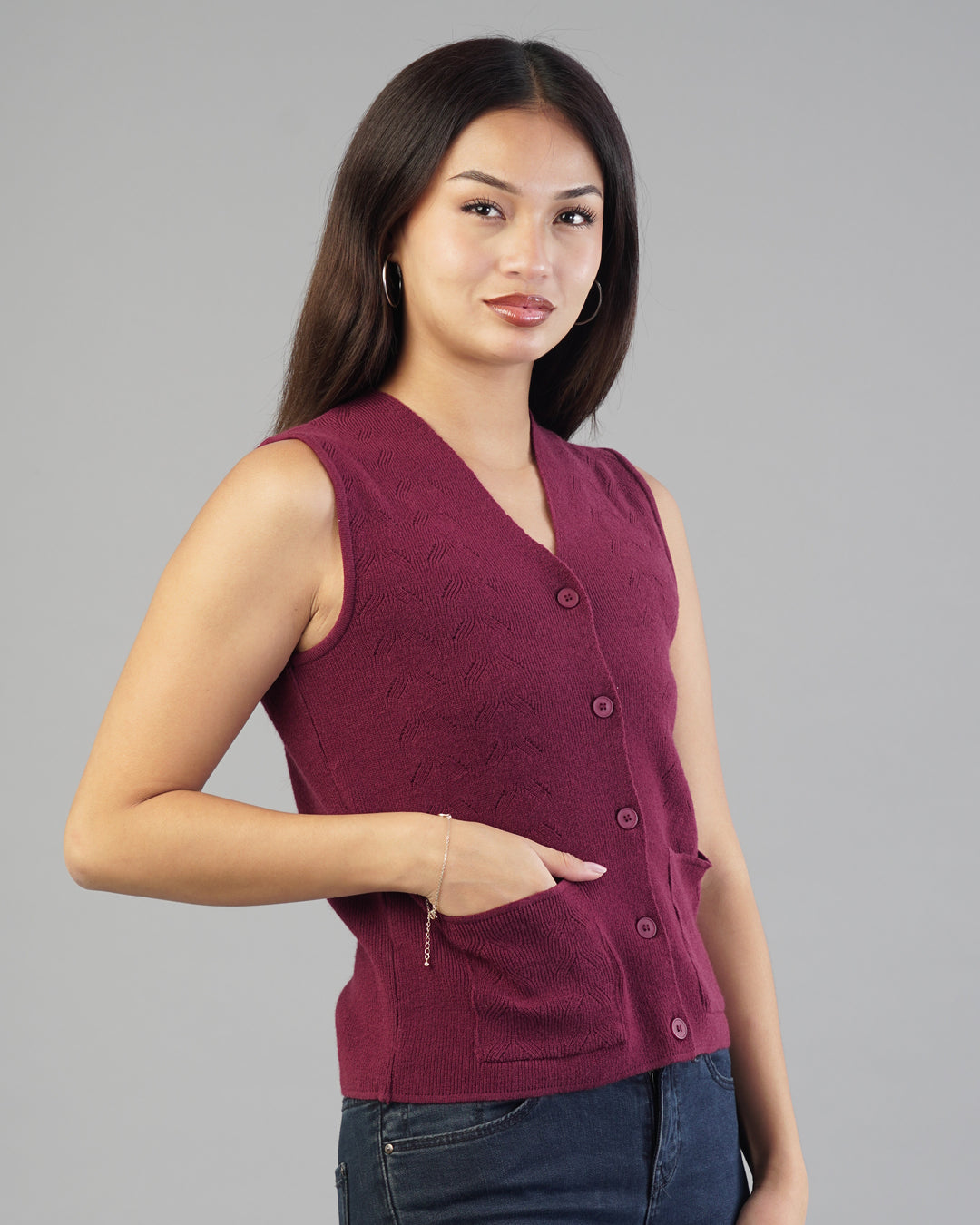 Elara V-Neck Knit Cardigan
