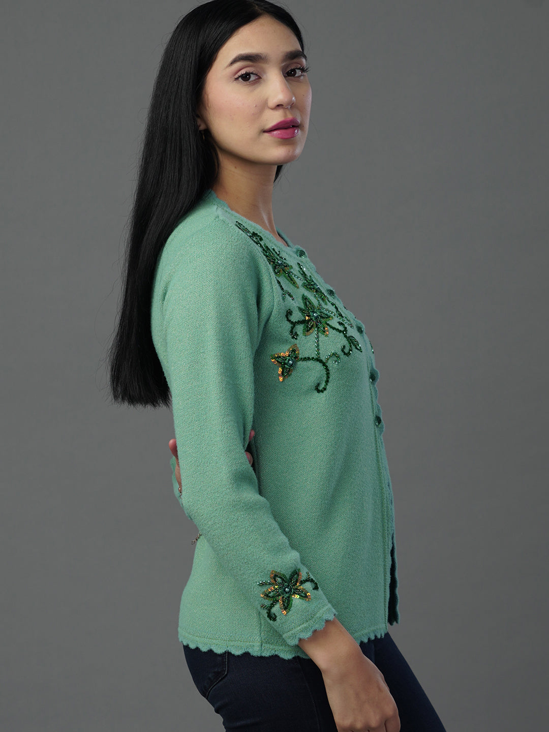 The Emerald Shadow Knit