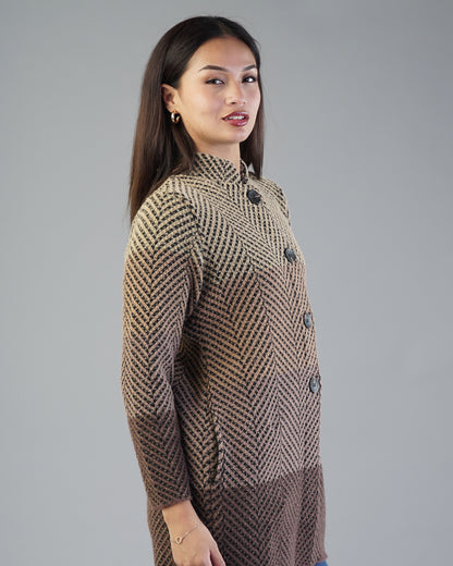 Adeline Jacquard Cardigan
