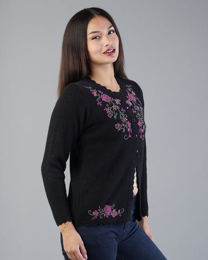 Ivy Embroidered Cardigan