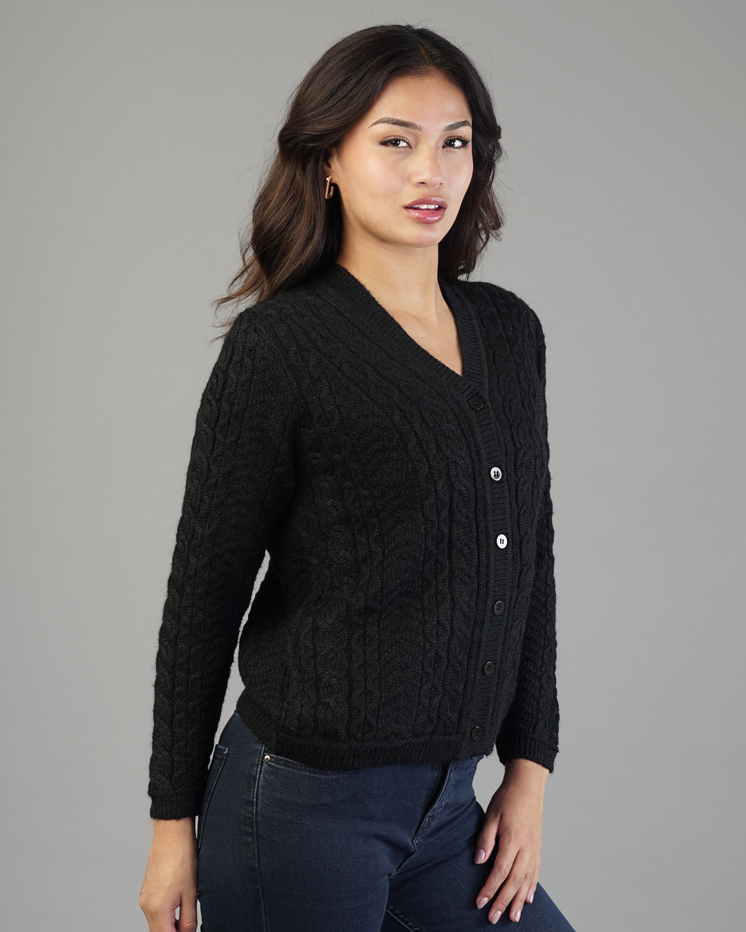 Iris V-Neck Knit Cardigan