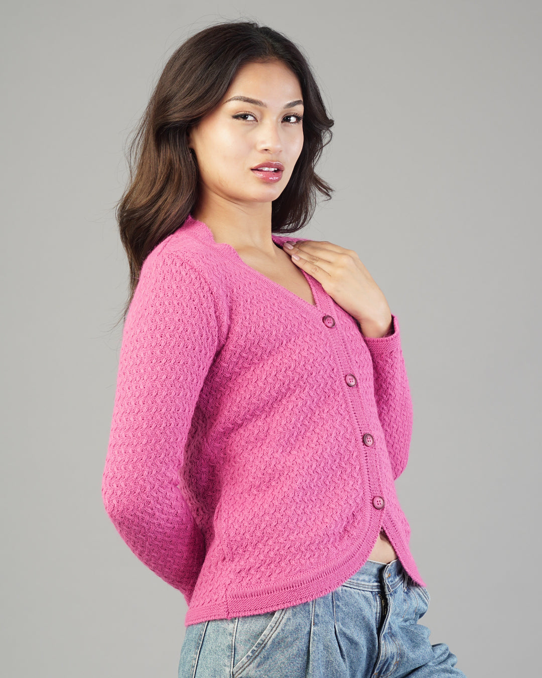 Mina V-Neck Knit Cardigan