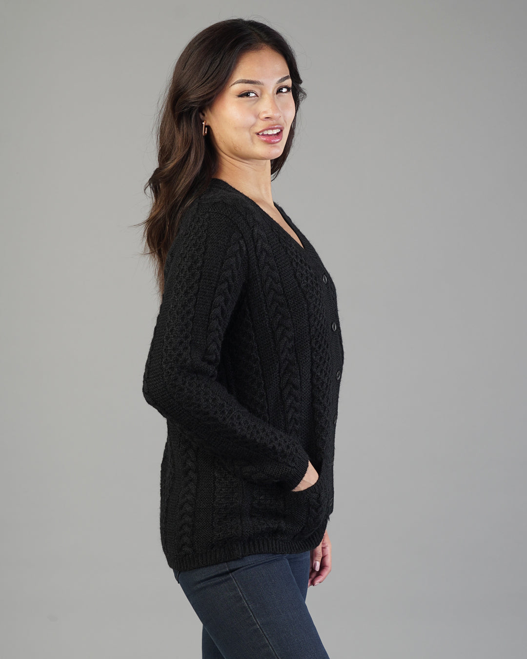 Livia V-Neck Knit Cardigan