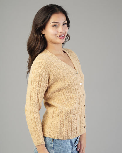 Leona V-Neck Knit Cardigan