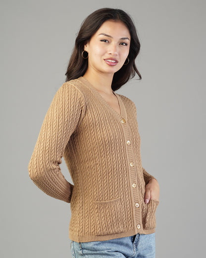 Dalia V-Neck Knit Cardigan