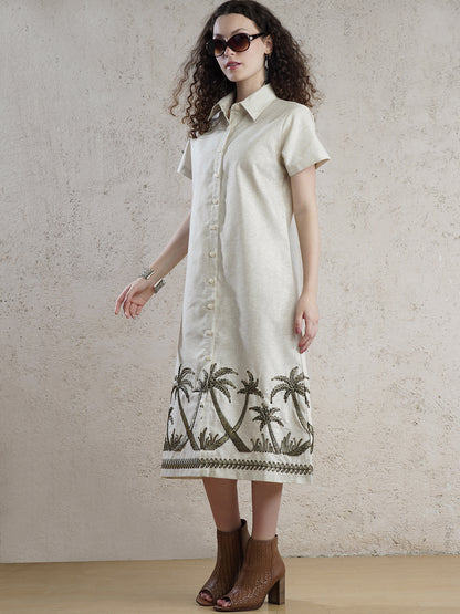 Goa Palms Embroidered Dress
