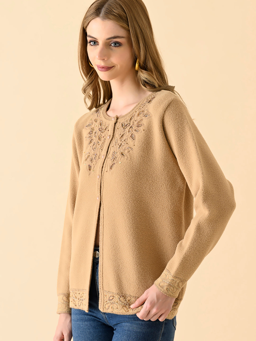 Cocoa Embrace Ribbed Sweater