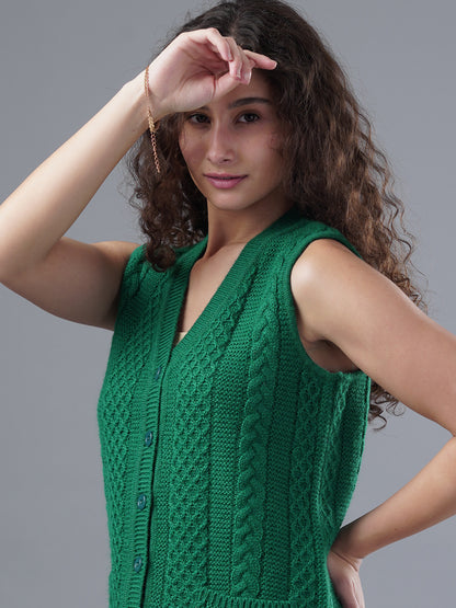 Virsa Diamond Weave V-Neck Vest