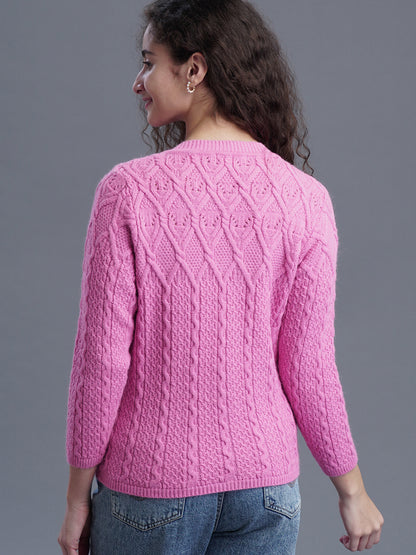 CozyCore Round-Neck Cardigan