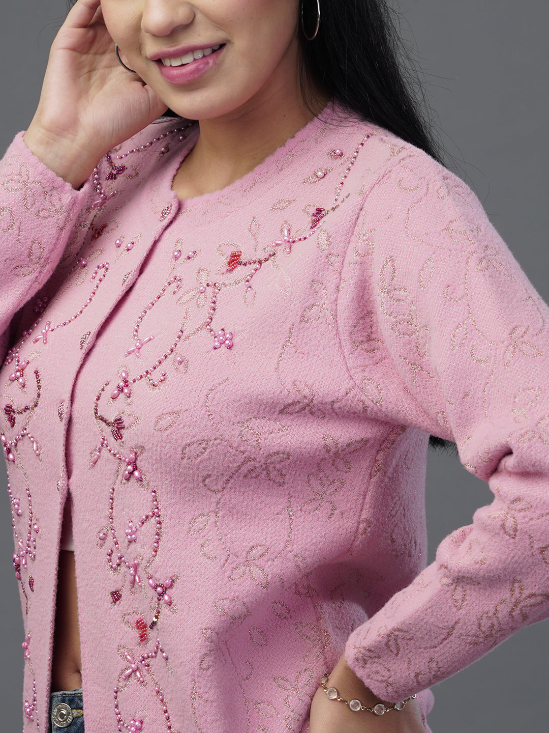 The Rose Quartz Jacquard