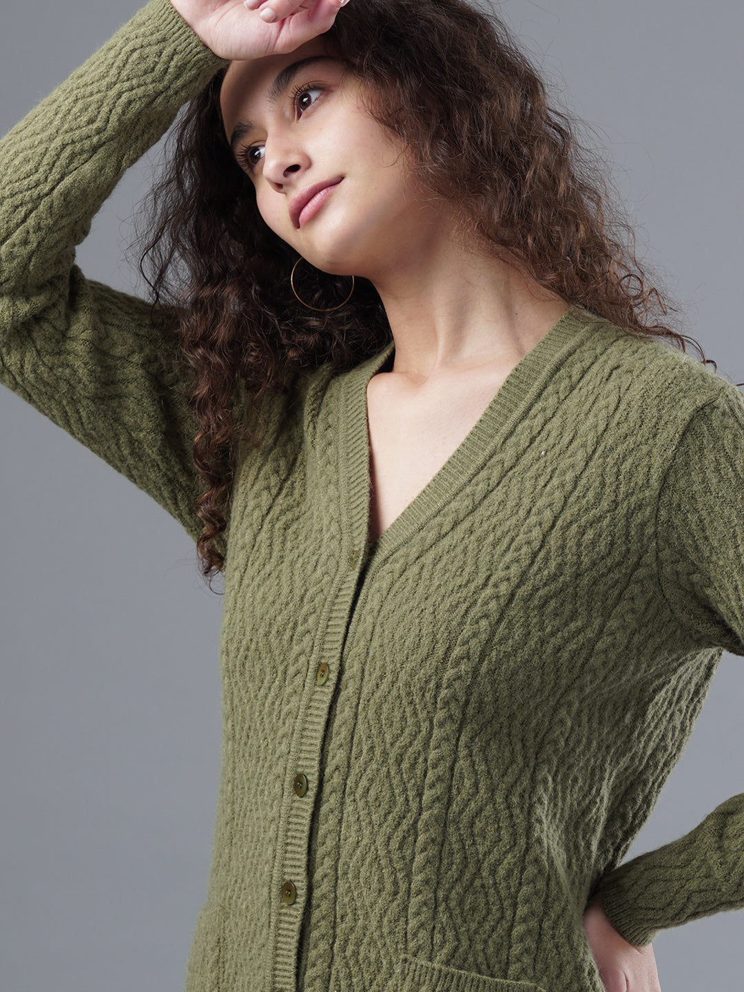 Virsa Classic V-Neck Cardigan