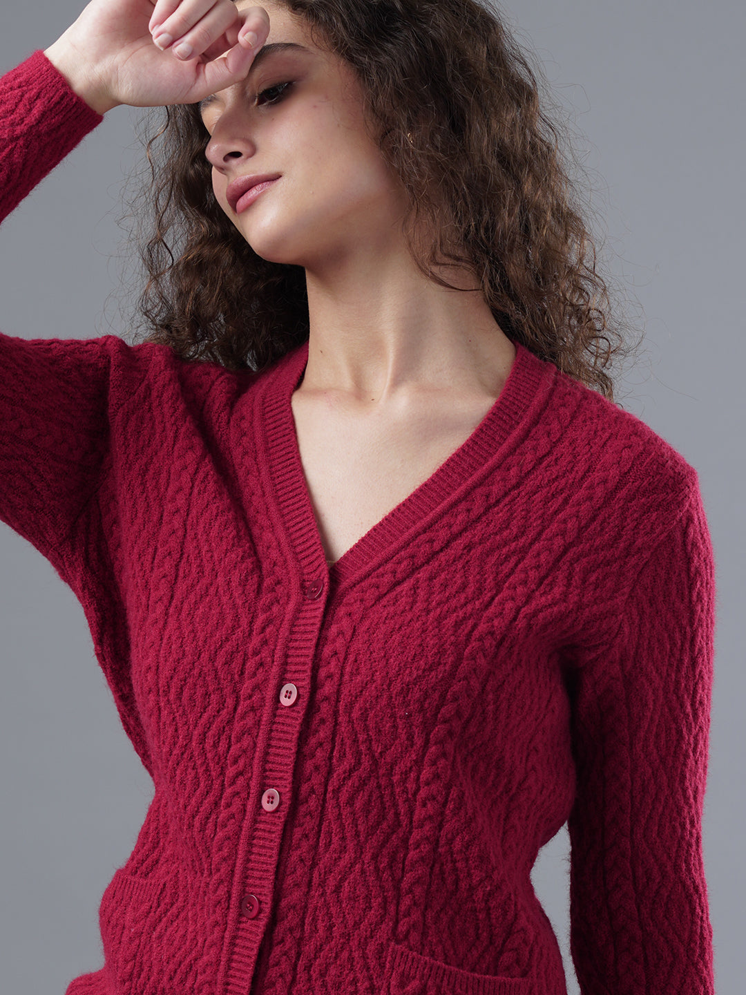 Virsa Classic V-Neck Cardigan